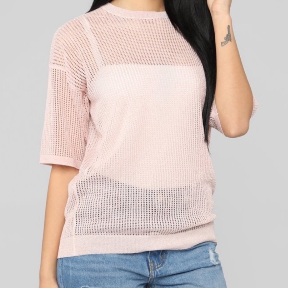 Metallic tunic top fashion nova